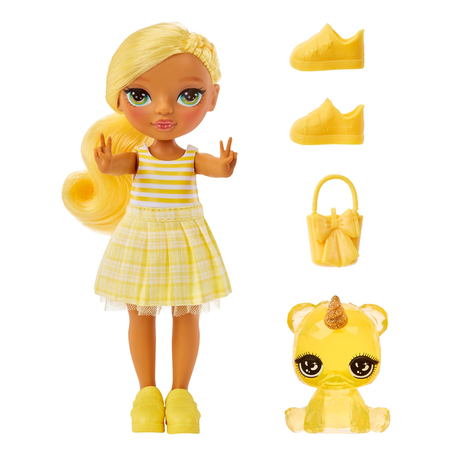 MGA ENTERTAINMENT - Rainbow High Littles Fashion Doll con Accessori e Amici Magici